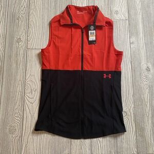 Under Armour Vanish Hybrid Training Vest Men's Size S Fitted Black/Red N…